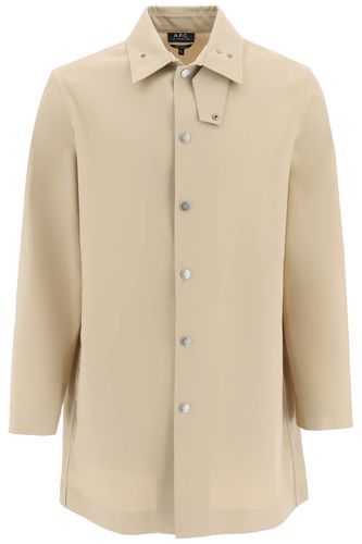 A. P.C. Beige Thibault Cotton Raincoat - A.P.C. - Modalova