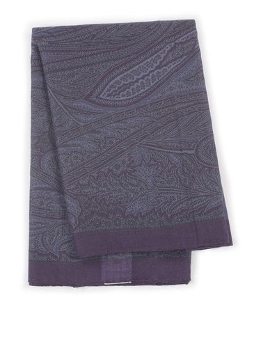 Paisley Jacquard Frayed Edge Scarf - Etro - Modalova