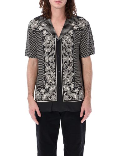 Paisley And Monogram Bowling Shirt - Balmain - Modalova