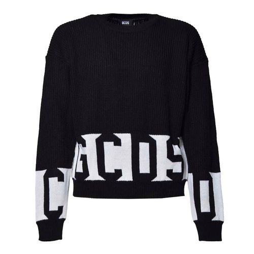 GCDS Logo Intarsia Crewneck Jumper - GCDS - Modalova