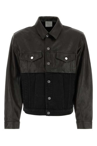 Two-tone Denim And Leather Jacket - VTMNTS - Modalova