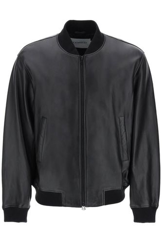 Closed Leather Bomber Jacket - Closed - Modalova