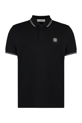 Stretch Cotton Piqué Polo Shirt - Stone Island - Modalova