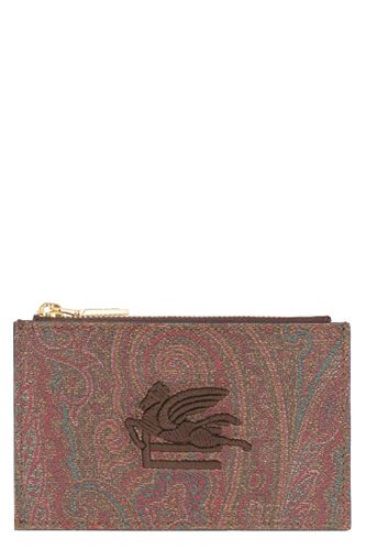 Etro Coated Canvas Card Holder - Etro - Modalova