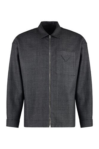 Prince Of Wales Checked Overshirt - Prada - Modalova