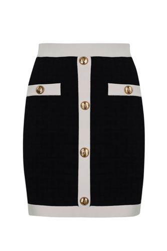 Skirt In Embossed Viscose - Elisabetta Franchi - Modalova