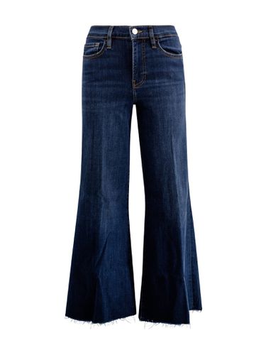 Frame Cropped Wide-leg Frayed Jeans - Frame - Modalova
