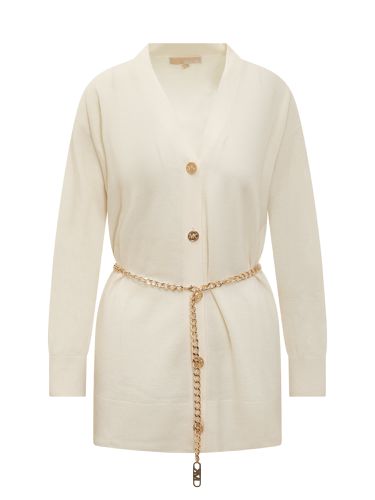 Chain Belt Cardigan - MICHAEL Michael Kors - Modalova