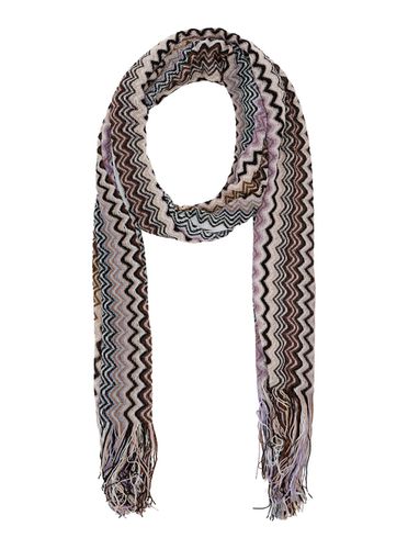 Multicolor Scarf With Chevron Motif In Viscose Blend Woman - M Missoni - Modalova