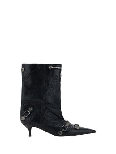 Cagole Leather Ankle Boots - Balenciaga - Modalova