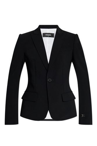 Single Breasted Logo Plaque Blazer - Dsquared2 - Modalova