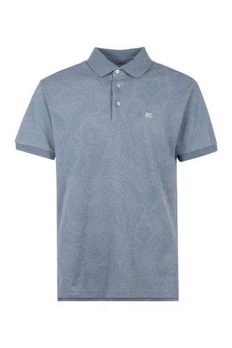 Etro Short Sleeve Cotton Polo Shirt - Etro - Modalova