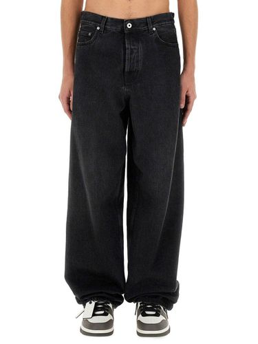 Off-White Logo Patch Wide Leg Jeans - Off-White - Modalova