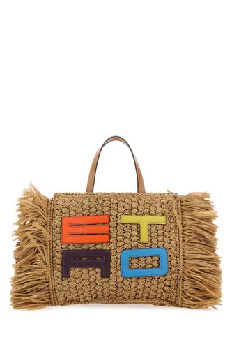 Etro Raffia Shopping Bag - Etro - Modalova