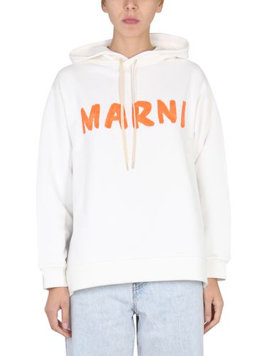 Marni Logo Hoodie - Marni - Modalova