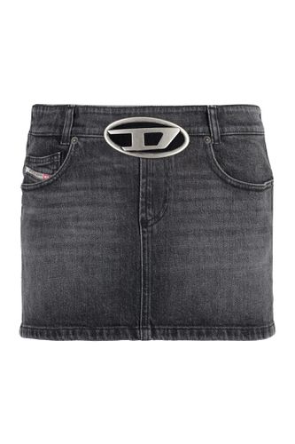 Diesel De-ron Denim Mini Skirt - Diesel - Modalova