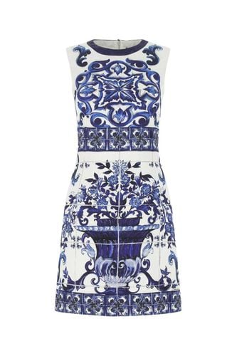 Majolica-printed Sleeveless Mini Dress - Dolce & Gabbana - Modalova