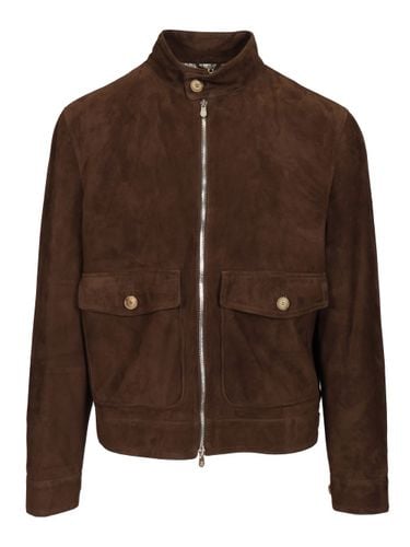 Suede Biker Jacket - Brunello Cucinelli - Modalova