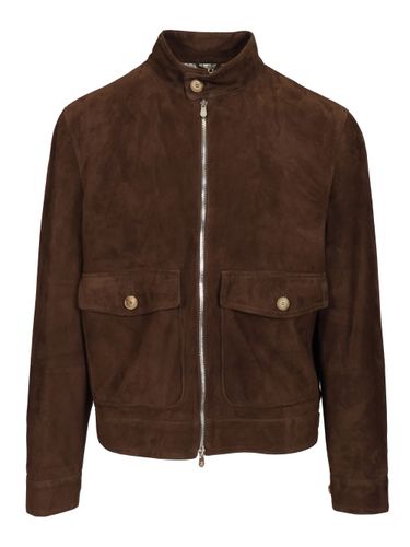 Suede Biker Jacket - Brunello Cucinelli - Modalova