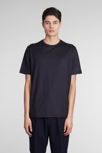 Emporio Armani T-shirt In Blue Silk - Emporio Armani - Modalova