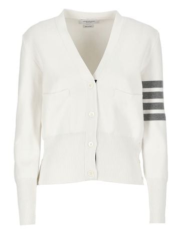 Classic V-neck Cotton Cardigan - Thom Browne - Modalova