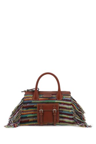 Multicolor Leather And Cashmere Medium Edith Handbag - Chloé - Modalova