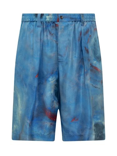 Printed Haboutai Bermuda Shorts - Marni - Modalova