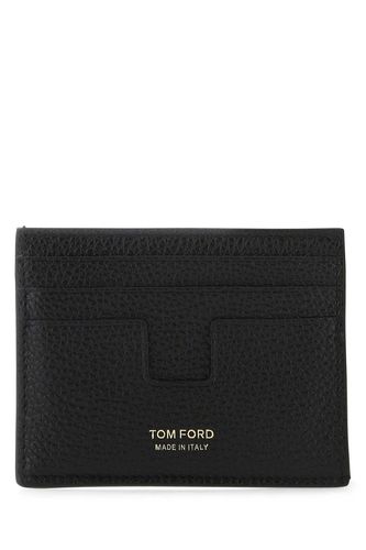 Tom Ford Black Leather Card Holder - Tom Ford - Modalova