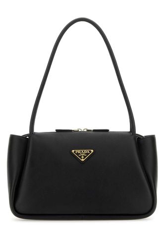 Prada Black Leather Medium Handbag - Prada - Modalova