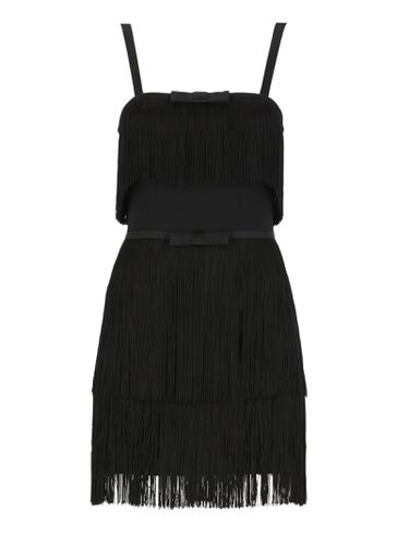 Dress With Fringes - Elisabetta Franchi - Modalova