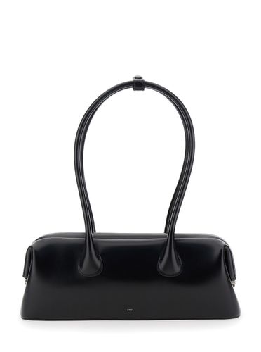 Boat Wide Shoulder Bag With Round Handles And Lettering Logo On The Front In Leather Woman - OSOI - Modalova