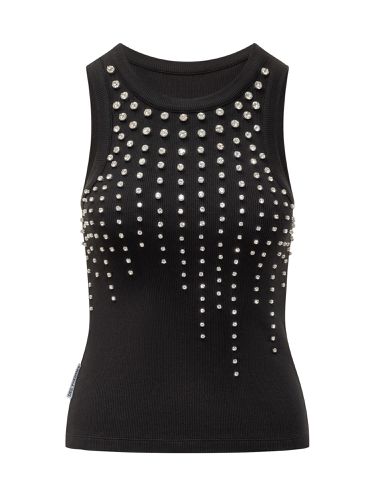 Tank Top With Rhinestones - Des Phemmes - Modalova