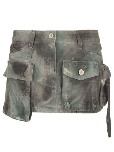 Camouflage fay Mini Skirt - The Attico - Modalova