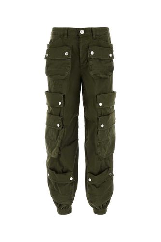 Army Green Stretch Cotton Cargo Pant - Dsquared2 - Modalova