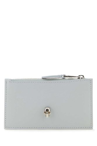 Light Grey Leather Card Holder - Alexander McQueen - Modalova