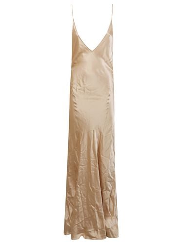 V-neck Sleeveless Long Dress - Saint Laurent - Modalova