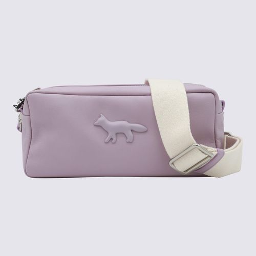 Lilac Leather Shoulder Bag - Maison Kitsuné - Modalova