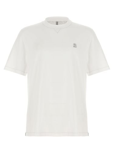 Logo Embroidery T-shirt - Brunello Cucinelli - Modalova