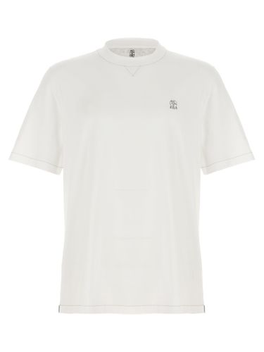 Logo Embroidery T-shirt - Brunello Cucinelli - Modalova