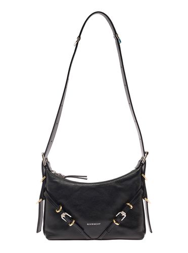 Mini Voyou Shoulder Bag With Buckles Embellishment In Hammered Leather Woman - Givenchy - Modalova