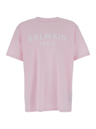 Logo Printed Crewneck T-shirt - Balmain - Modalova