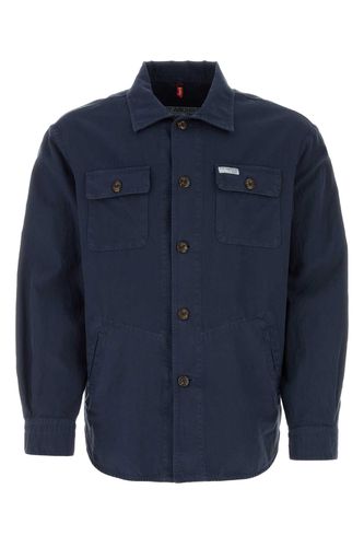 Fay Navy Blue Cotton Blend Shirt - Fay - Modalova