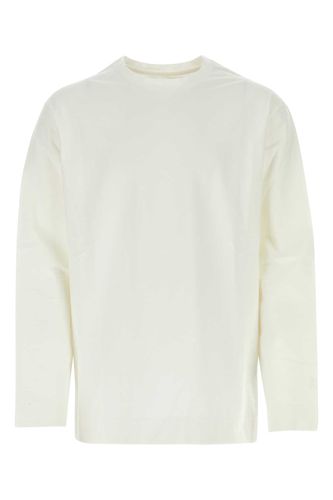 White Stretch Cotton Oversize T-shirt - Jil Sander - Modalova