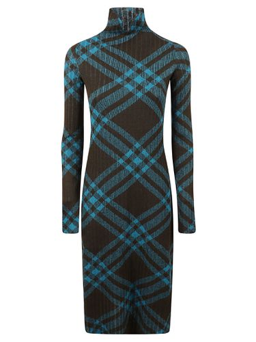 Burberry Check Ribbed Dress - Burberry - Modalova