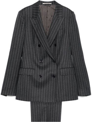 Virgin Wool Pinstriped Suit - Tagliatore - Modalova