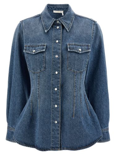 Chloé Cotton Blend Denim Shirt - Chloé - Modalova