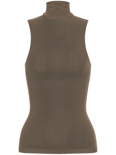 Khaki Sleeveless Roll-neck Top - Philosophy di Lorenzo Serafini - Modalova