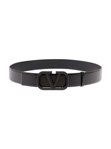 Mans Leather Vlogo Belt - Valentino Garavani - Modalova