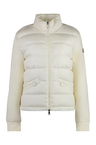 Cardigan With Padded Front Panel - Moncler - Modalova