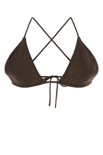 Brown Wool Blend Triangle Bra - Philosophy di Lorenzo Serafini - Modalova